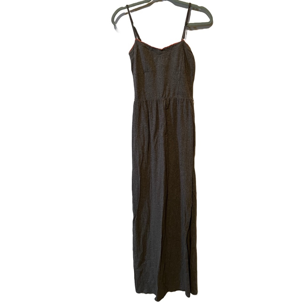 Gray Maxi Dress with removable straps